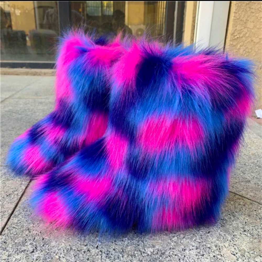 FAUX FUR WINTER BOOTS